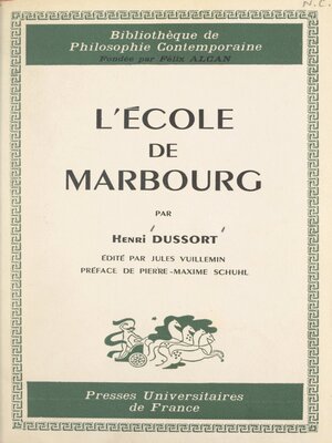 cover image of L'École de Marbourg